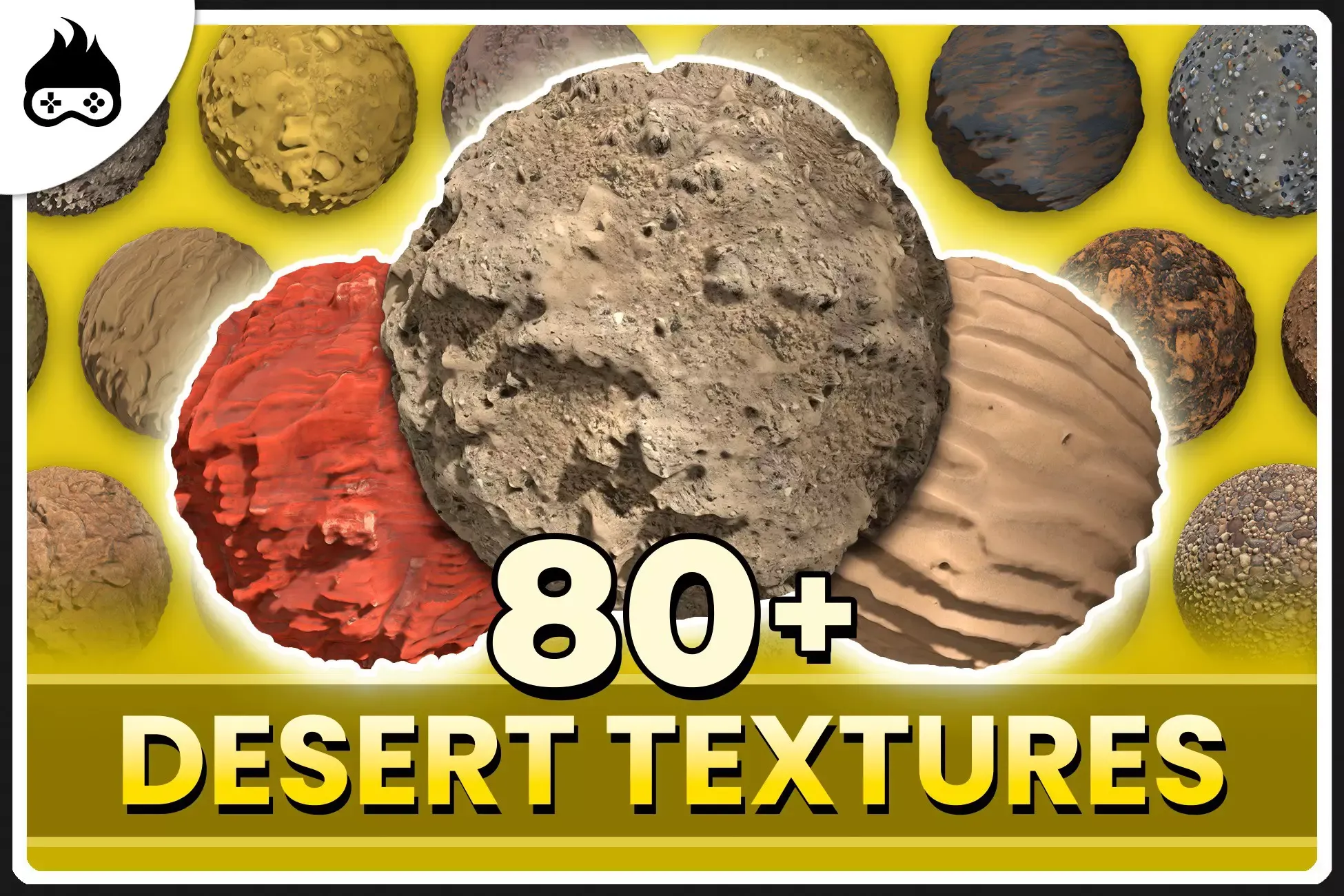 80+ Realistic Desert Environment Textures - Sand, Rocks & More