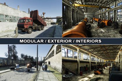 Abandoned Industrial Factory Environment