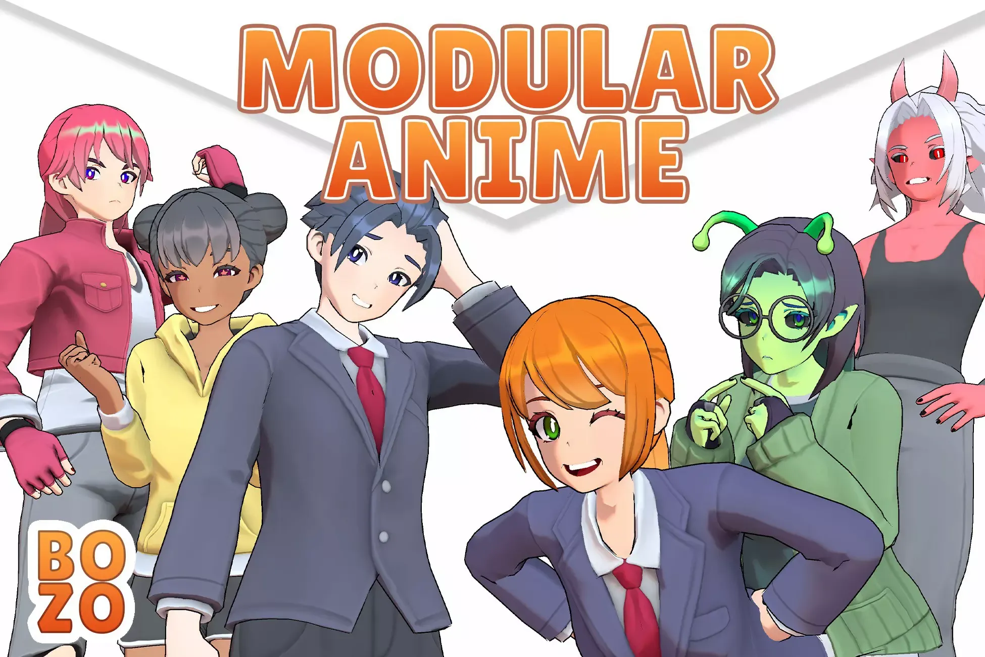 BoZo Modular Anime Characters - Base Pack
