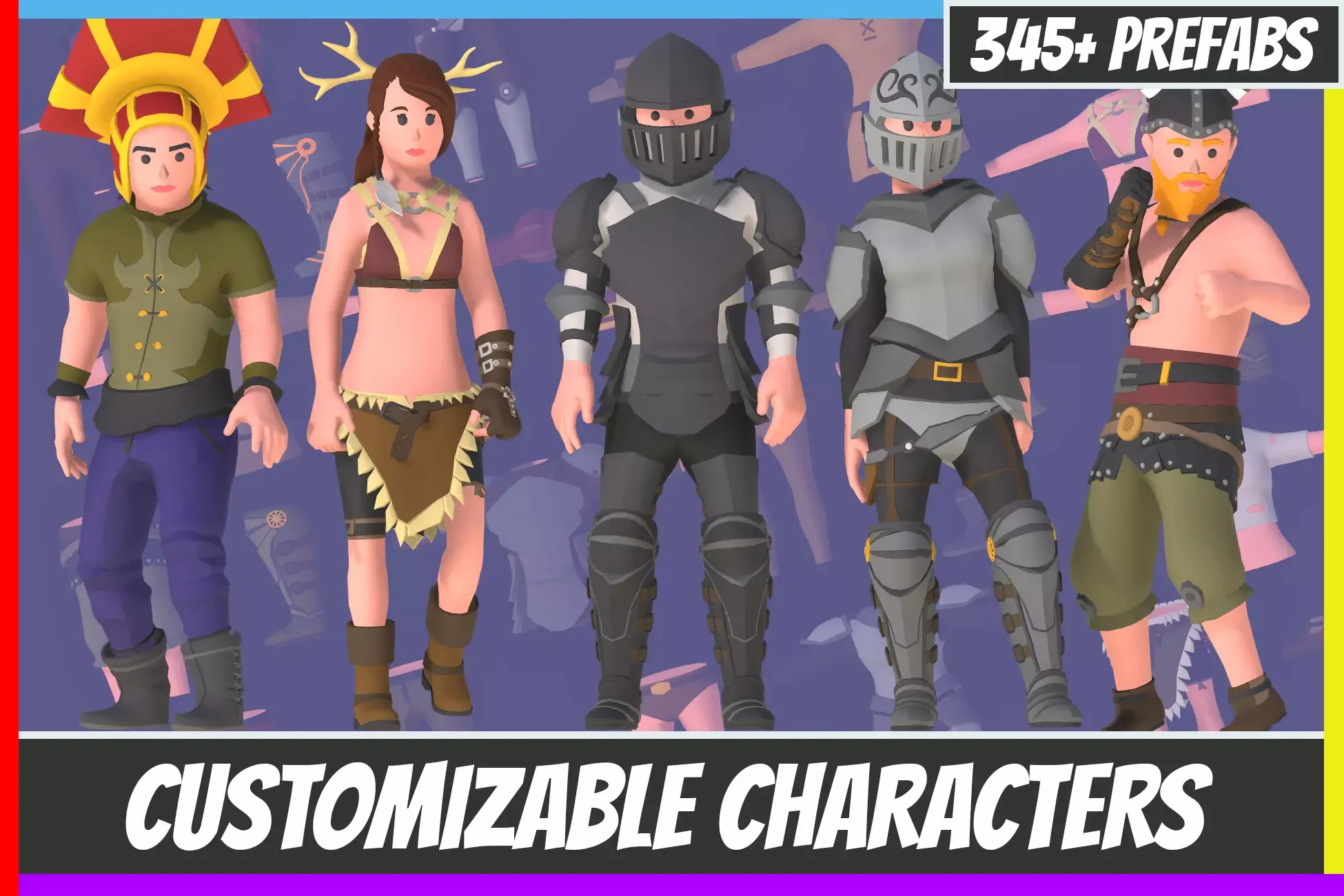 Customizable 3D Fantasy Characters Vol 1