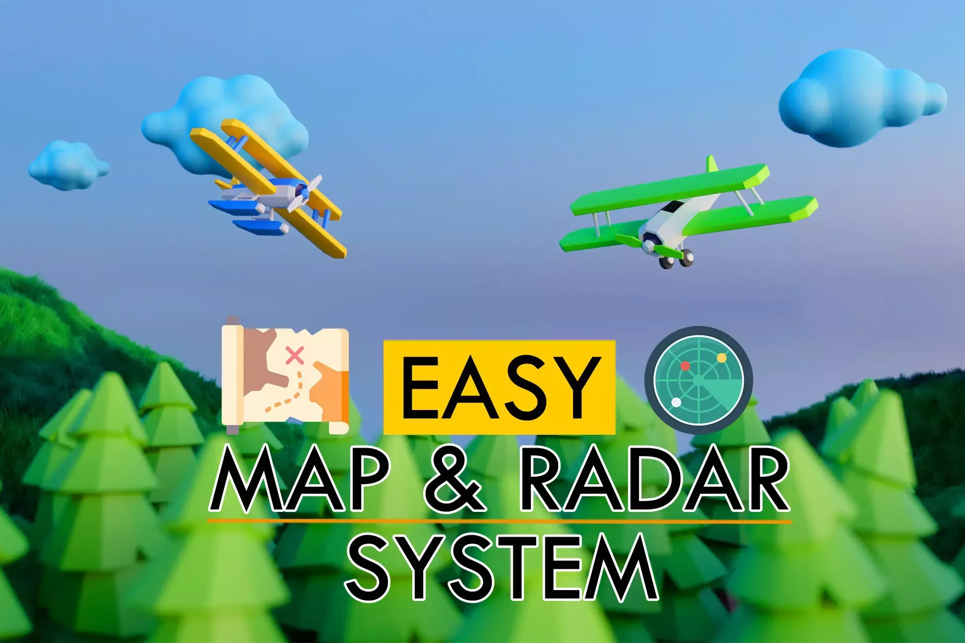 Easy Map, Radar and Navigation System for Both Mobile and PC Games