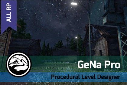 GeNa Pro - Level Designer, Villages, Roads & Rivers for Unity 6