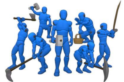 Human Crafting Animations