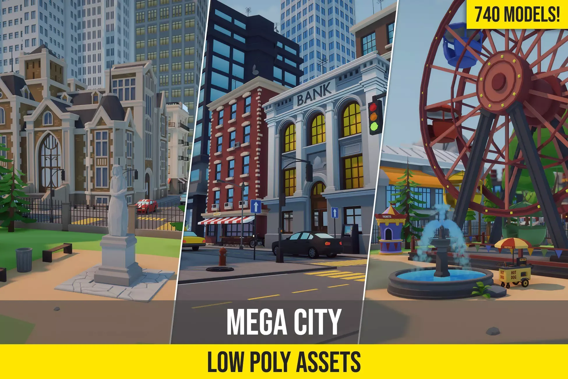 Low Poly Mega City