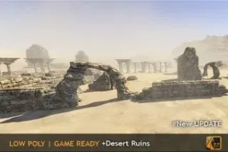 Low Poly Rock Pack #2 + Desert Storm