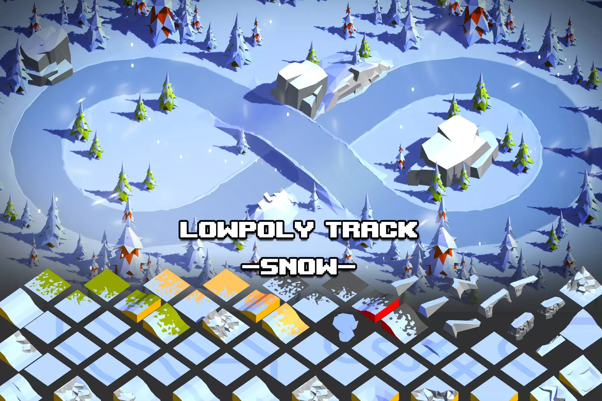 LowPoly Track - Snow