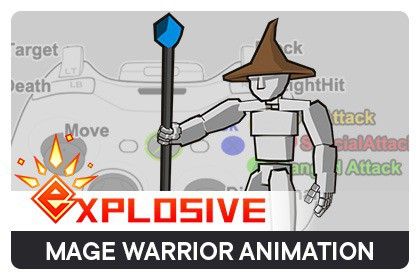 Mage Warrior Mecanim Animation Pack