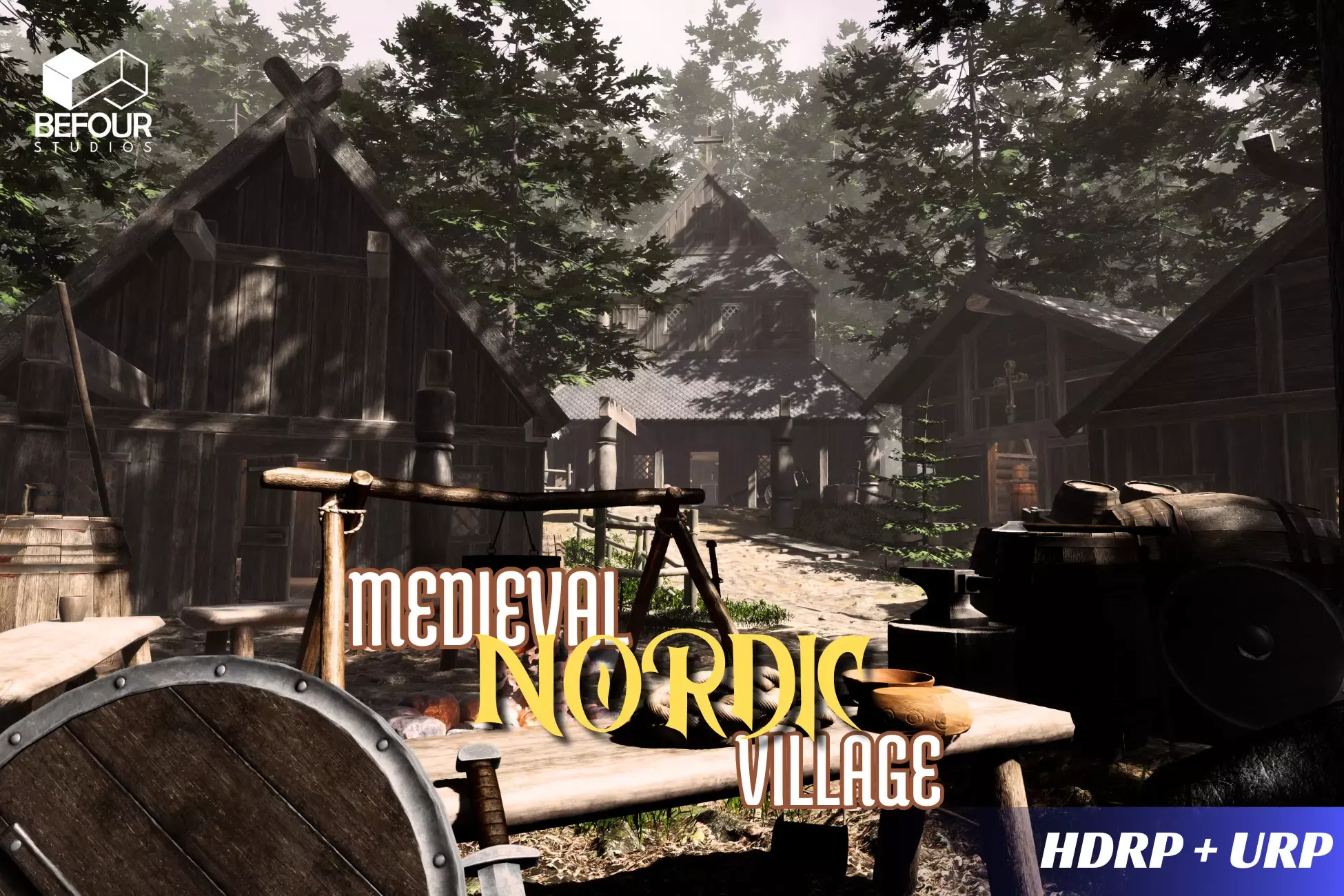 Medieval Nordic Village Environment