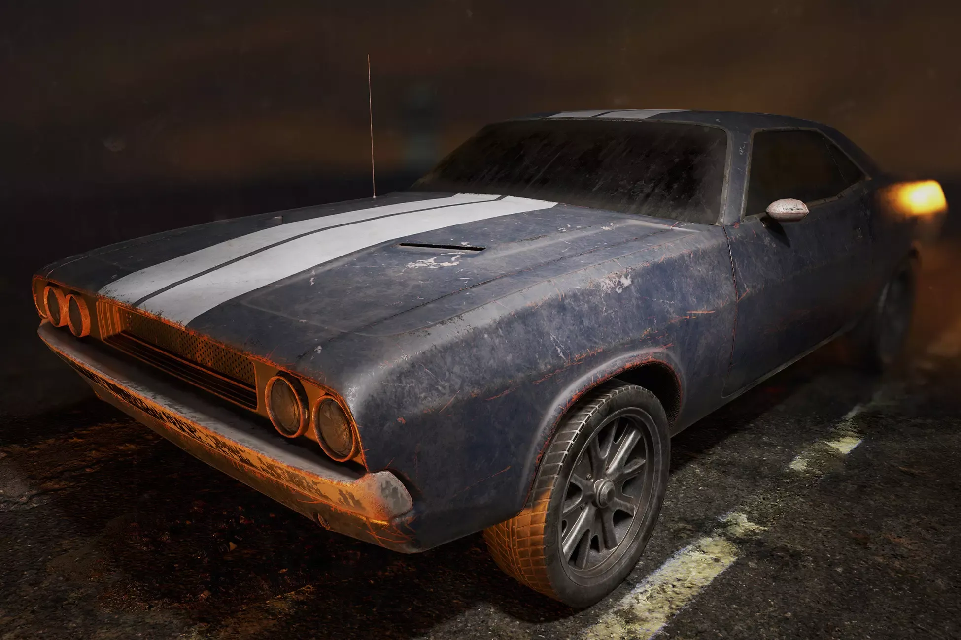 Modular Old Car-03 Scripted