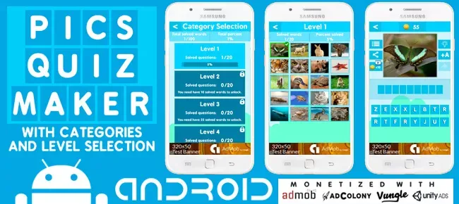 Pics Quiz Maker With Categories