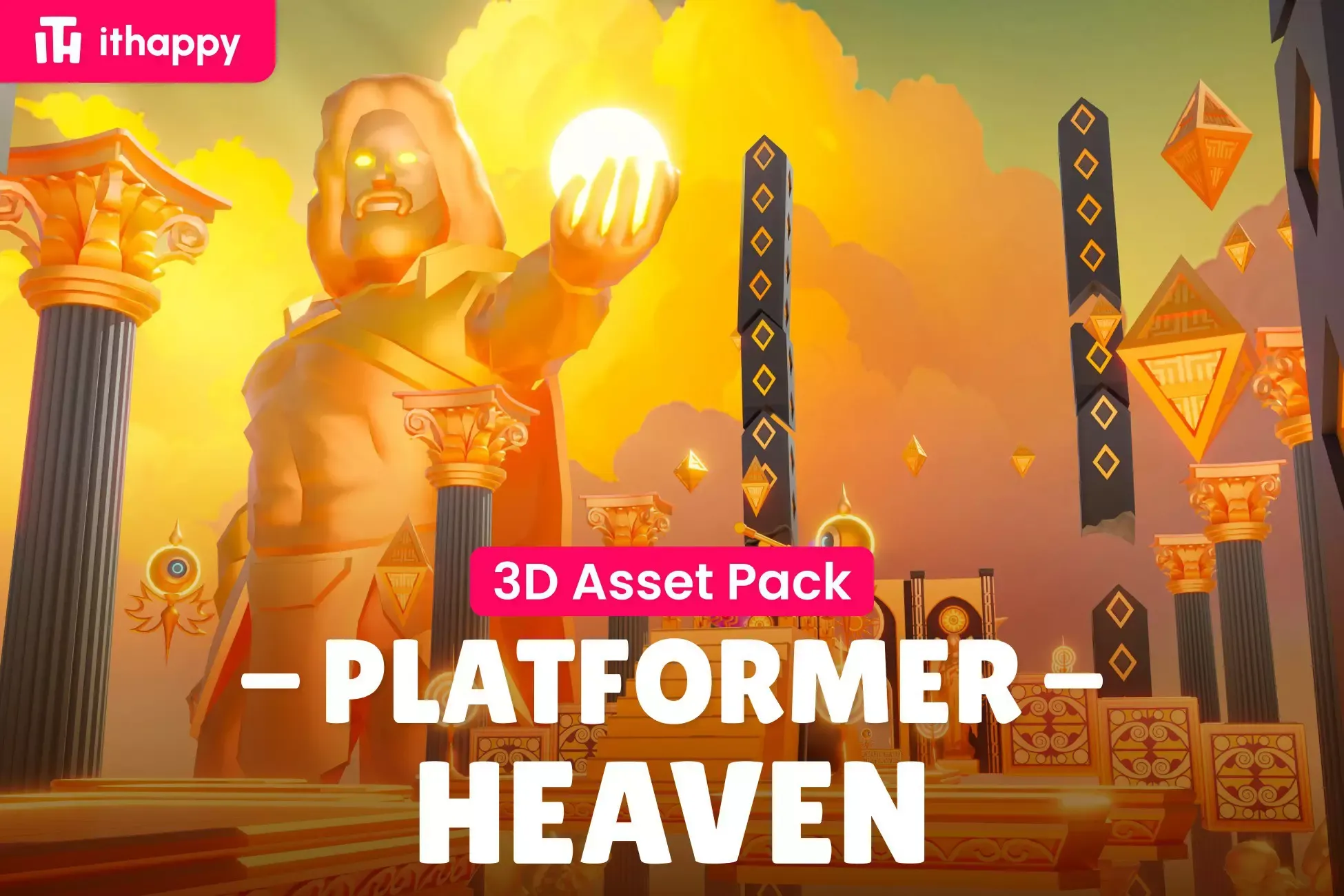 Platformer 9 Heaven - Low Poly 3D Models Pack