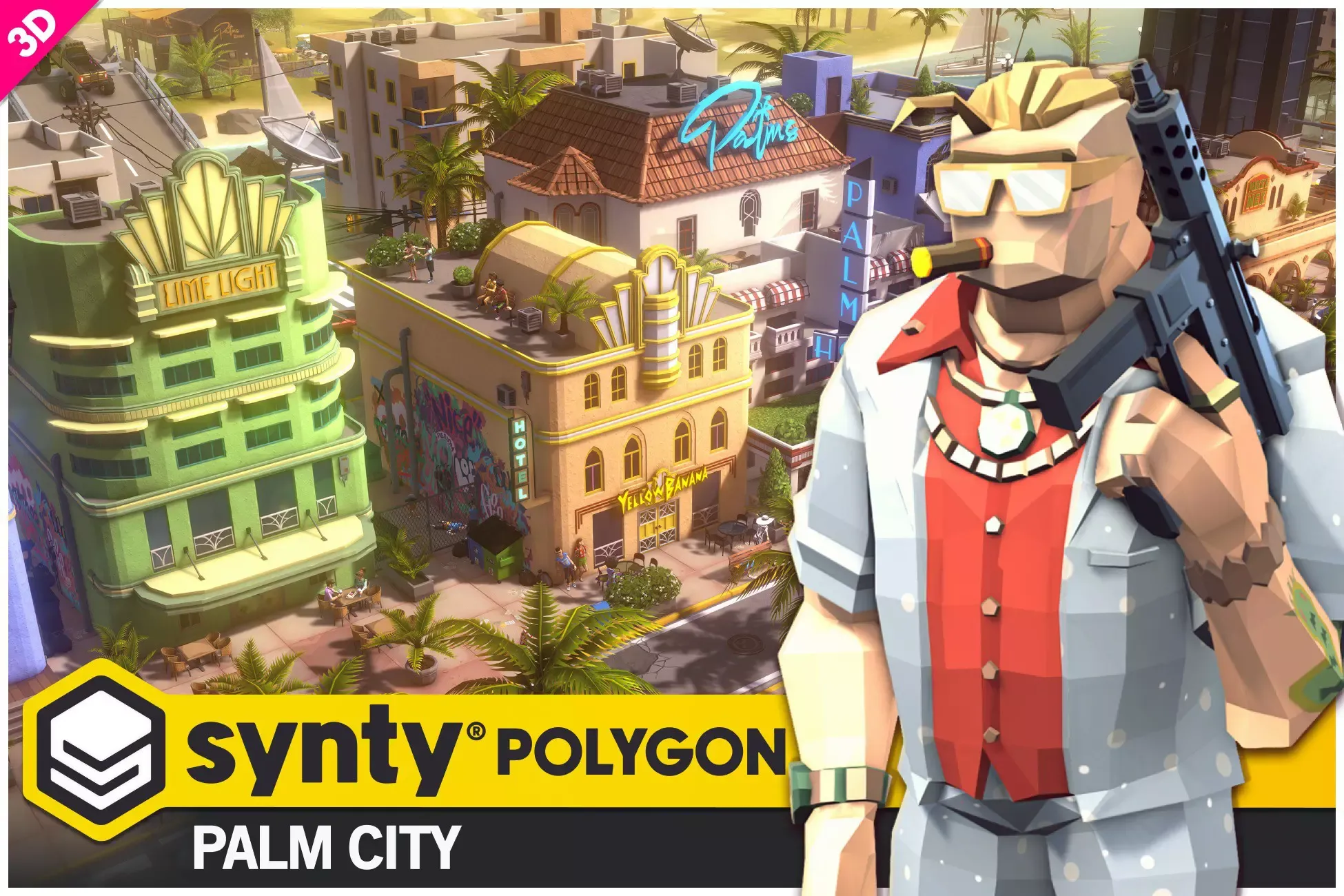 POLYGON - Palm City - Art by Synty