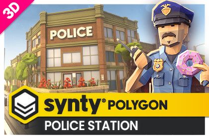 POLYGON - Police Station Pack - Art by Synty