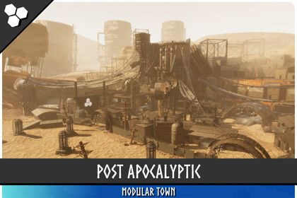 Post Apocalyptic Town (Town, Modular Town, Post Apocalypse, Sci-Fi, Wasteland)