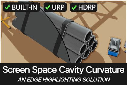 Screen Space Cavity & Curvature (Built-In/URP/HDRP)