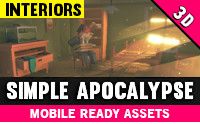 Simple Apocalypse Interiors - Cartoon Assets
