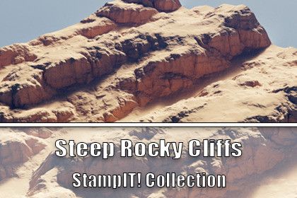 Steep Rocky Cliffs - StampIT!
