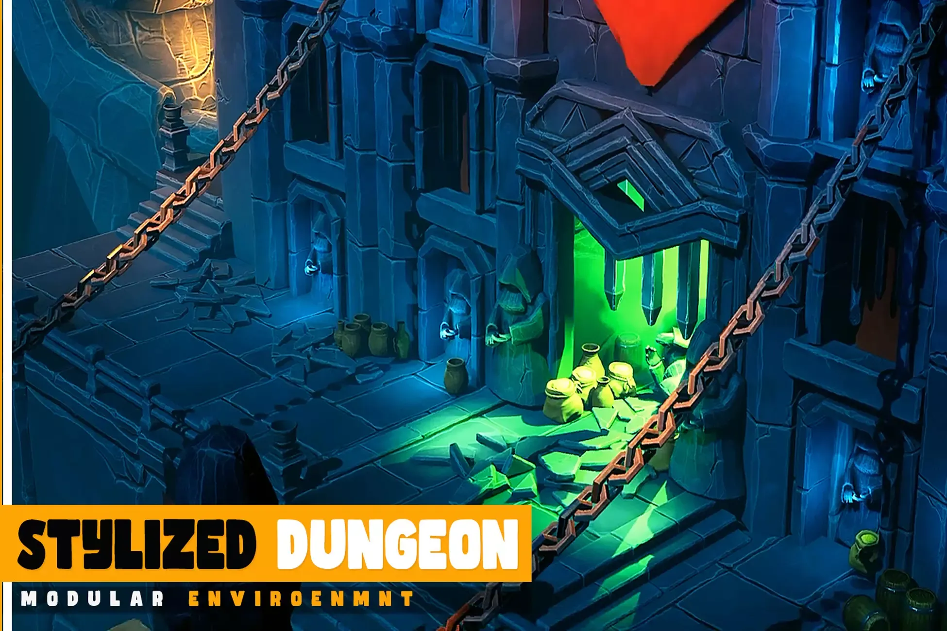 Stylized Dungeon-Modular Environment