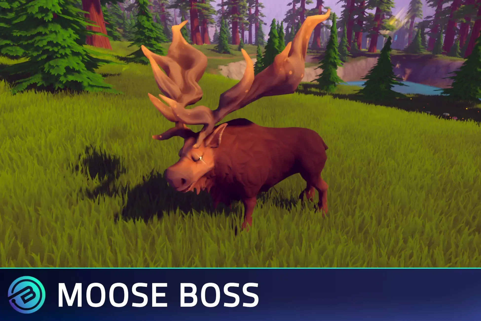 Stylized Moose Boss - RPG Forest Animal