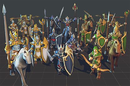 Toon RTS Units - Elves